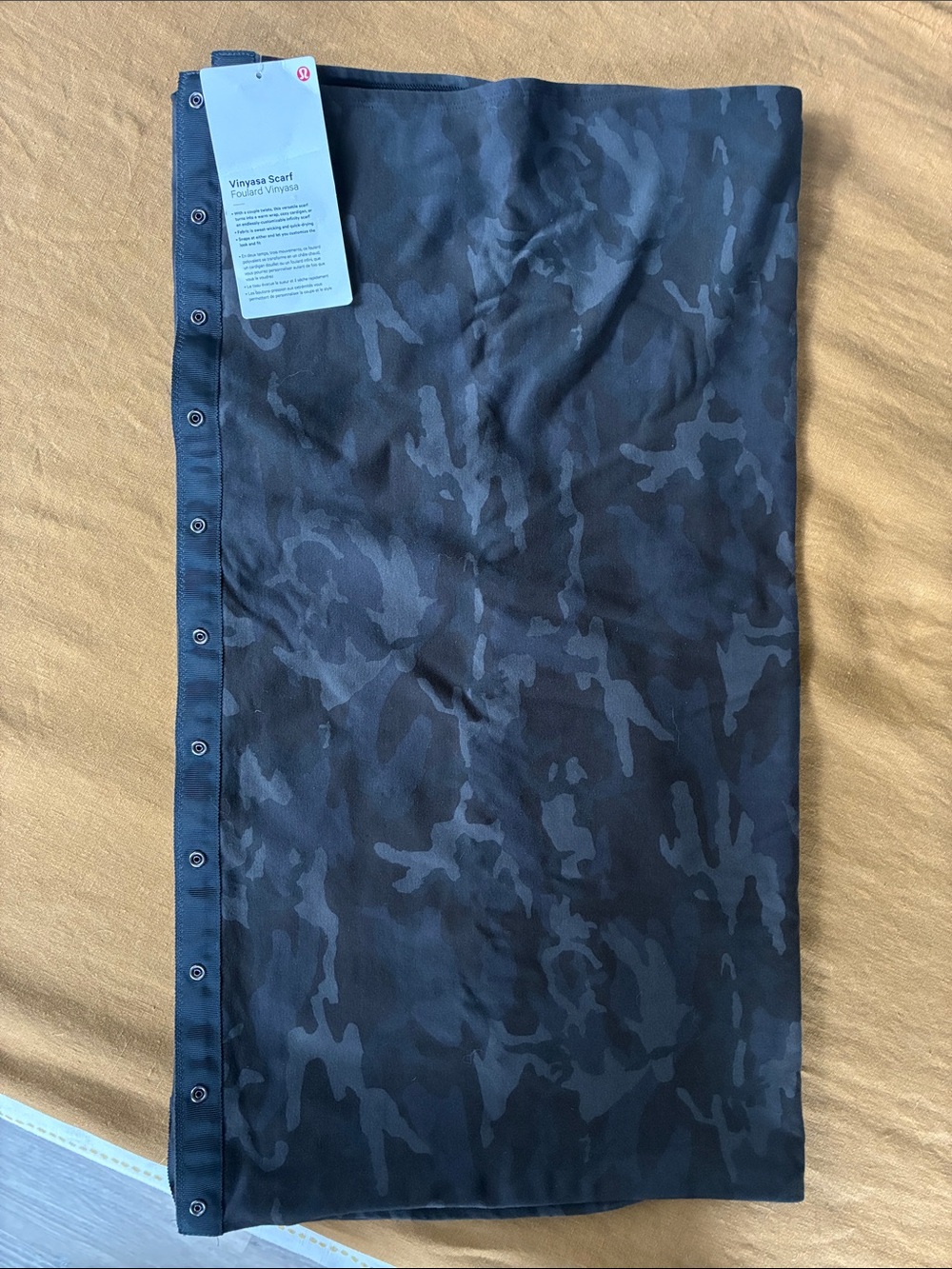 lululemon athletica Black Camo Vinyasa Flow Scarf